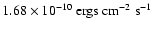 $1.68\times10^{-10}~\rm ergs~cm^{-2}~s^{-1}$