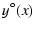 $\displaystyle y^\circ(x)$