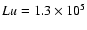 $Lu=1.3\times 10^{5}$