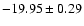 $-19.95\pm0.29$