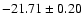 $-21.71\pm 0.20$