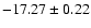 $-17.27\pm0.22$