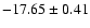 $-17.65\pm 0.41$