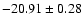 $-20.91\pm 0.28$