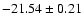 $-21.54\pm 0.21$