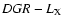 $DGR-L_{\rm X}$