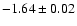 $-1.64\pm 0.02$