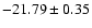 $-21.79\pm 0.35$