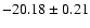 $-20.18\pm0.21$