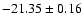 $-21.35\pm 0.16$