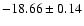$-18.66\pm 0.14$