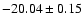 $-20.04\pm0.15$