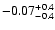 $\rm -0.07^{+0.4}_{-0.4}$