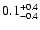 $\rm0.1^{+0.4}_{-0.4}$
