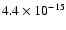 $ 4.4\times10^{-15}$