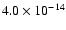 $ 4.0\times10^{-14}$