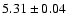 $5.31\pm0.04$
