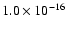 $ 1.0\times10^{-16}$