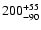 $ 200^{\rm +55}_{-90}$
