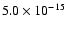 $ 5.0\times10^{-15}$