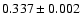 $0.337\pm0.002$