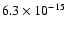 $ 6.3\times10^{-15}$