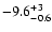 $ -9.6^{\rm +3}_{-0.6}$