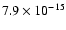 $ 7.9\times10^{-15}$