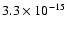 $ 3.3\times10^{-15}$