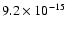 $ 9.2\times10^{-15}$
