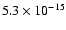$ 5.3\times10^{-15}$