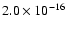 $ 2.0\times10^{-16}$