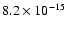 $ 8.2\times10^{-15}$
