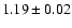 $1.19\pm0.02$