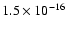 $ 1.5\times10^{-16}$