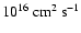 $10^{16}~{\rm cm^2~s^{-1}}$