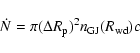 \begin{displaymath}
\dot{N} = \pi (\Delta R_{\rm p})^2 n_{\rm GJ}(R_{\rm wd}) c
\end{displaymath}