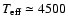 $T_{\rm eff} \simeq 4500$