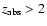 $z_{\rm abs} > 2$