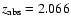 $z_{\rm abs} = 2.066$