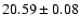 $20.59\pm 0.08$