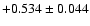 $+0.534\pm 0.044$