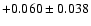 $+0.060\pm 0.038$