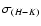 $\sigma_{(H-K)}$