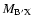 $M_{\rm B'X}$