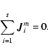 \begin{displaymath}\sum_{i=1}^s{\vec J}_i^m = 0.
\end{displaymath}