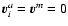 ${\vec v}_i^a = {\vec v}_{}^m = 0$