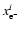 $x_{{\rm e}^-}^i$