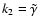 $k_2=\tilde{\gamma}$