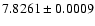 $7.8261\pm0.0009$